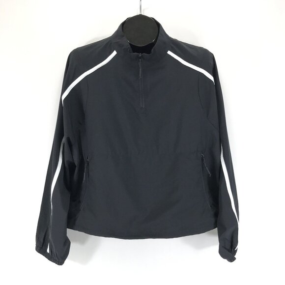 NEW JoyLab Cropped Fit Sweatshirt / Jacket Women's Plus XXL Black 1/4 Zip Active - Picture 1 of 12